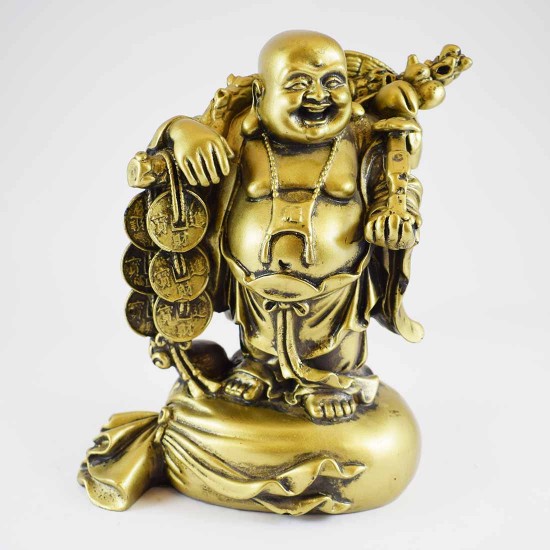 resin laughing buddha statue